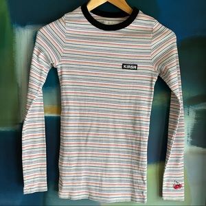 Kirsh striped long sleeve top